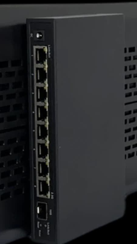 Side-mounted multi-GbE module